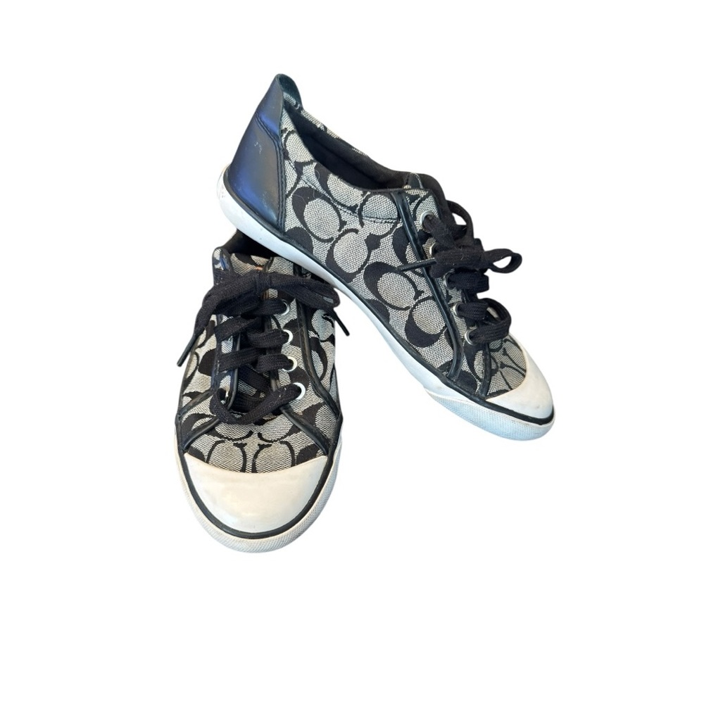 Coach Barrett Black and Gray Sneakers Women’s Size 7.5